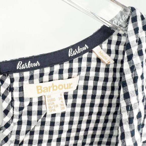 Barbour Thistle Gingham Ruffle Top 4 - Picture 5 of 6
